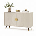 Credenza 2 ante avorio in MDF laccato rettangolare 160 x 40 x 85 cm