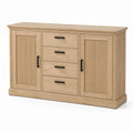 Credenza da sala da pranzo rovere chiaro MDF rettangolare 160 x 45 x 90 cm